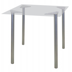 Рама стола для столовых, кафе, дома "Альфа", универсальная, цвет серебристый фото