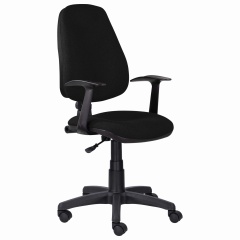 Кресло BRABIX "Comfort MG-321", регулируемая эргономичная спинка, ткань, черное, 532556 фото