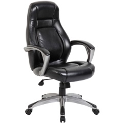 Кресло офисное BRABIX PREMIUM "Turbo EX-569", экокожа, спортивный дизайн, черное, 531014 фото