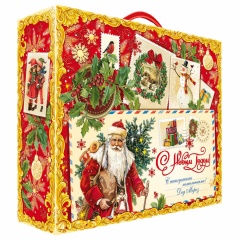 Подарок новогодний "Письмо", НАБОР конфет 1500 г, картонная коробка, 323086/МГД-046 фото