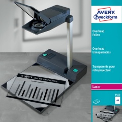 Пленка для проекторов А4, ч/б лазерная печать, полиэстер, прозрачная, 100мкм, 25 листов, Avery 3562 фото