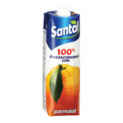 Сок SANTAL (Сантал), апельсиновый, 1 л, для детского питания, тетра-пак, 547714 фото