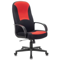 Кресло офисное BRABIX "City EX-512", ткань черная/красная, TW, 531408 фото