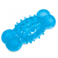 Игрушка для собак из термопласт.резины "Косточка шипованная с отверстиями", 135мм, Triol фото