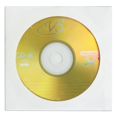 Диск CD-R VS, 700 Mb, 52х, бумажный конверт (1 штука) фото