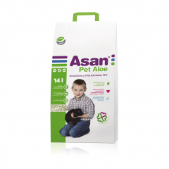 Наполнитель Asan Pet Aloe для мелких грызунов, бумажный с алоэ вера фото