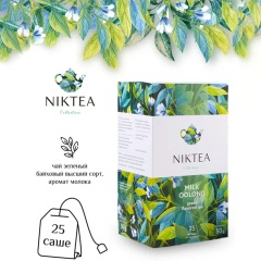 Чай NIKTEA "Milk Oolong", молочный улун, 25 пакетиков по 2г, ш/к 80526, TALTHA-DP0059 фото
