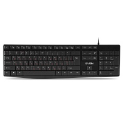 Клавиатура проводная SVEN KB-S305, USB, 105 кнопок, черная, SV-018801 фото