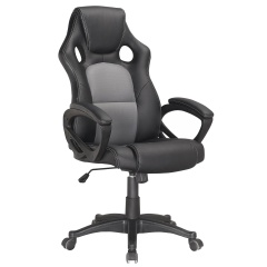 Кресло компьютерное BRABIX "Rider Plus EX-544" КОМФОРТ, экокожа, черное/серое, 531582 фото