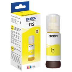 Чернила EPSON 112 (C13T06C44A) для СНПЧ EPSON L11160 /L15150 /L15160 /L6550/L6570, желтые, ОРИГИНАЛЬНЫЕ фото