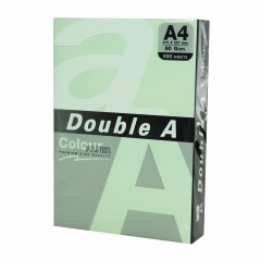 Бумага цветная DOUBLE A, А4, 80 г/м2, 500 л., пастель, светло-зеленая фото