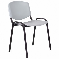 Стул STAFF "Iso Plast CF-009", черный каркас, пластик серый, 532570 фото