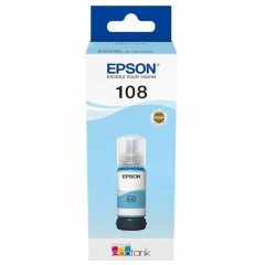 Чернила EPSON 108 (C13T09C54A) для СНПЧ EPSON L8050 /L8100 /L18050, светло-голубые, ОРИГИНАЛЬНЫЕ фото