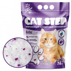 Наполнитель впитывающий силикагелевый CAT STEP Arctic Lavender, 7,6 л фото