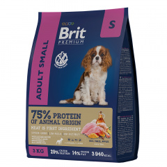Premium Dog корм для взрослых собак мелких пород с курицей, 1 кг фото