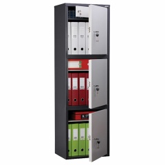 Шкаф металлический для документов AIKO "SL-150/3Т" ГРАФИТ, 1490х460х340 мм, 37 кг, S10799153502 фото