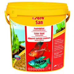 Сера Корм для рыб основной в хлопьях SAN NATURE 10 г (пакетик) (улучшает окраску) фото