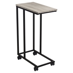 Стол журнальный BRABIX "LOFT CT-001", 450х250х680 мм, на колёсах, металлический каркас, цвет дуб антик, 641860 фото