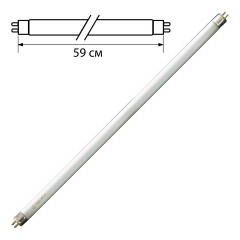 Лампа люминесцентная OSRAM L18/640, 18 Вт, цоколь G13, в виде трубки, длина 59 см, хол. белый свет фото