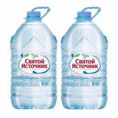 Вода негазированная питьевая "Святой источник", 5 л, пластиковая бутыль фото