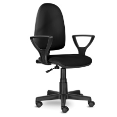 Кресло BRABIX "Prestige Ergo MG-311", регулируемая эргономичная спинка, кожзам, черное, 531877 фото