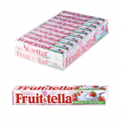 Жевательная конфета FRUITTELLA (Фруттелла) "Клубничный йогурт", 41 г, 86785 фото