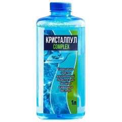 Комплексное средство для очистки воды в бассейнах 1л КРИСТАЛПУЛ COMPLEX 4 в 1, концентрат, KPCX1S фото