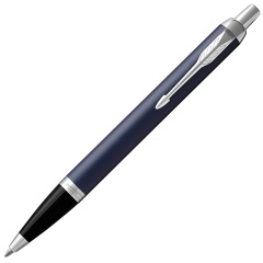 Ручка шариковая PARKER "IM Core Matte Blue CT", корпус темно-синий лак, хромированные детали, синяя, 1931668 фото