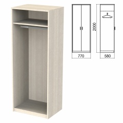 Шкаф (каркас) для одежды "Арго", 770х580х2000 мм, ясень шимо фото