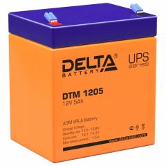 Аккумуляторная батарея для ИБП любых торговых марок, 12 В, 5 Ач, 90х70х101 мм, DELTA, DTM 1205 фото