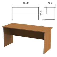 Стол письменный "Монолит", 1600х700х750 мм, цвет орех гварнери, СМ3.3 фото