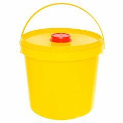 Контейнер для сбора отходов острого инструмента 5 л КОМПЛЕКТ 30 шт., желтый (класс Б), СЗПИ фото