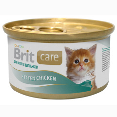 Консервы суперпремиум класса для котят BRIT Care Цыпленок фото