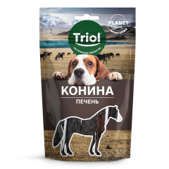 Лакомство для собак PLANET FOOD "Печень конская", 50г, Triol фото
