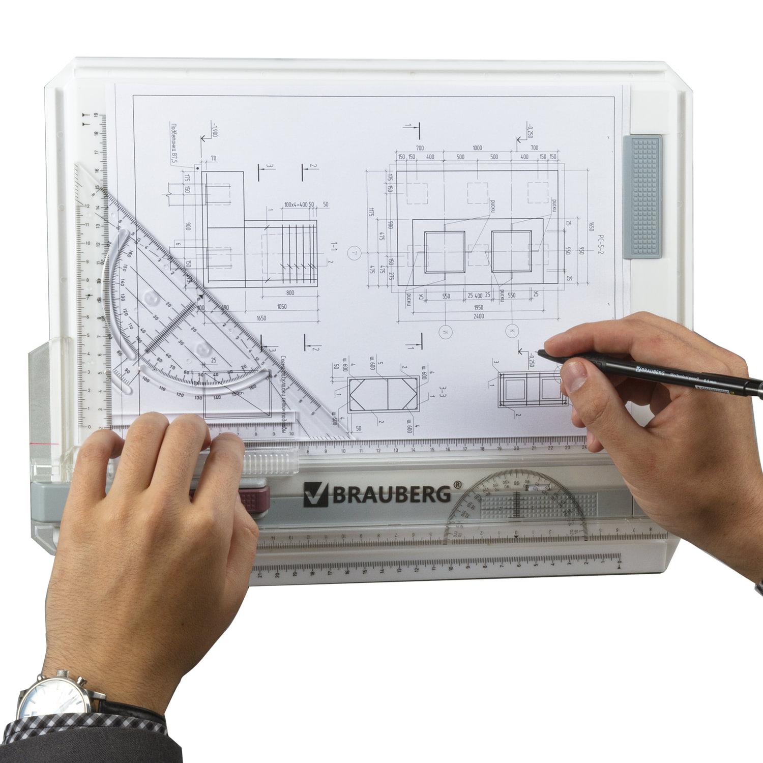 BRAUBERG доска чертежная а3