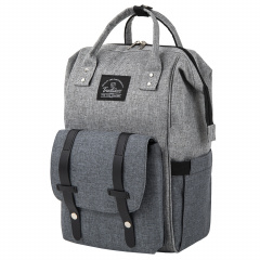 Рюкзак для мамы BRAUBERG MOMMY, крепления для коляски, термокарманы, серый, 41x24x17 см, 270818 фото
