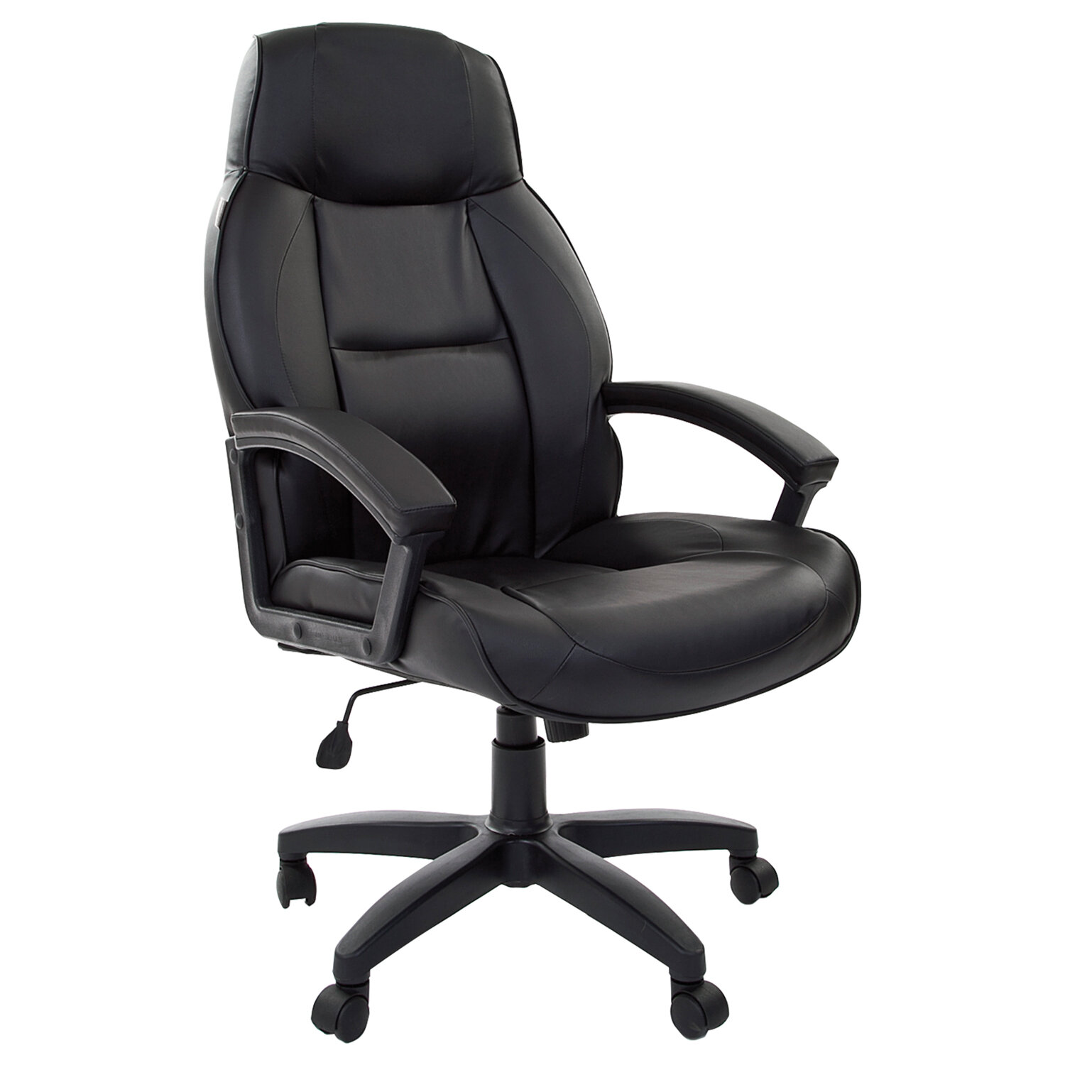 Офисное кресло chairman 480 lt 00 07000191 экокожа черная 792x352x652