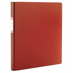 Папка с металлическим пружинным скоросшивателем BRAUBERG, картон/ПВХ, 35 мм, красная, до 290 листов, 228338 фото