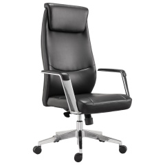 Кресло офисное BRABIX PREMIUM "Jazz EX-757", синхромеханизм, алюминий, экокожа, черное, 532489 фото