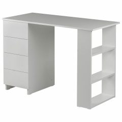 Стол письменный/компьютерный BRABIX "Scandi CD-016", 1100х500х750 мм, 4 ящика, белый, 641891, ЦБ013707-1 фото