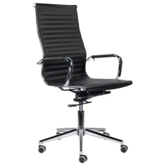Кресло офисное BRABIX PREMIUM "Intense EX-531", экокожа, хром, черное, 532540 фото