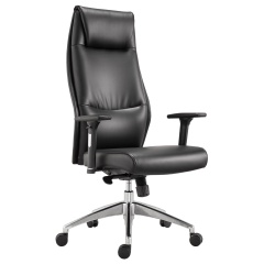 Кресло офисное BRABIX PREMIUM "Blues EX-751", синхромеханизм, алюминий, экокожа, черное, 532486 фото