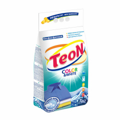 Стиральный порошок для всех типов стирки 9кг TEON Color&White, бесфосфатный, ш/к 58439, 650 фото