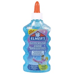 Клей для слаймов канцелярский с блестками ELMERS "Glitter Glue", 177 мл, голубой, 2077252 фото
