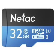 Карта памяти microSDHC 32 ГБ NETAC P500 Standard, UHS-I U1, 80 Мб/с (class 10), адаптер, NT02P500STN-032G-R фото