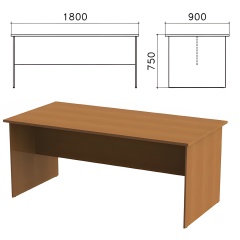 Стол для переговоров "Монолит", 1800х900х750 мм, цвет орех гварнери, СМ18.3 фото