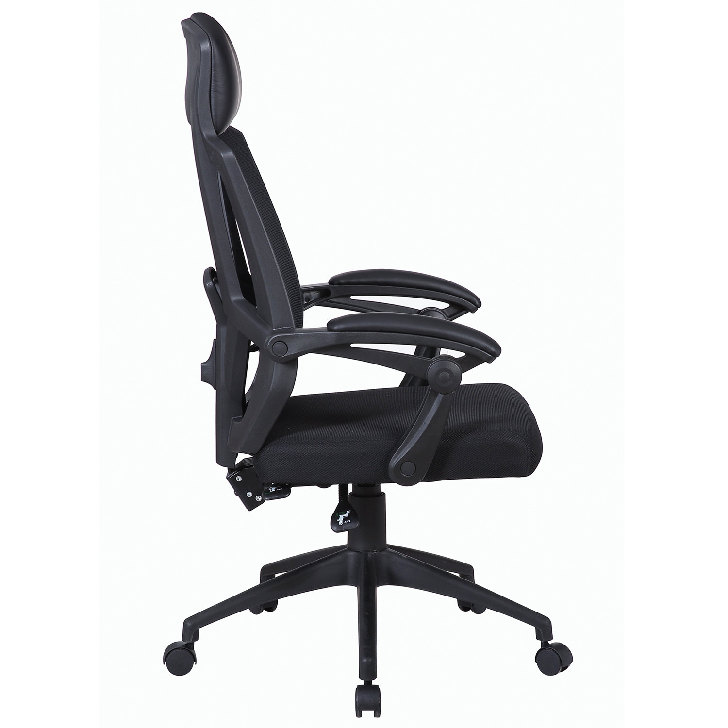 Кресло офисное Brabix Nexus er-401, Синхромеханизм, подголовник, черное, 531835