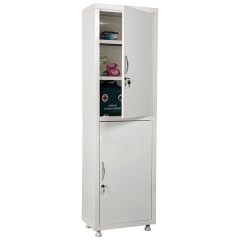Шкаф медицинский 1-створчатый HILFE "МД 1 1650/SS" 1755х500х320 мм, белый, S26199201009 фото