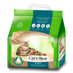 Наполнитель для кошачьих туалетов Cat's Best Sensitive 8л*2,9кг, древесный комкующийся фото