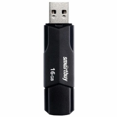 Флеш-диск 16 GB SMARTBUY Clue USB 2.0, черный, SB16GBCLU-K фото